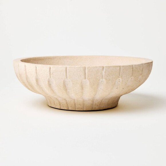 Studio McGee Other - Threshold Studio McGee Ceramic Carved Bowl Cream Tan - Target